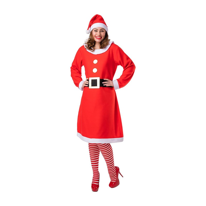 Mrs Santa Clause Costume - Women Up to UK 16