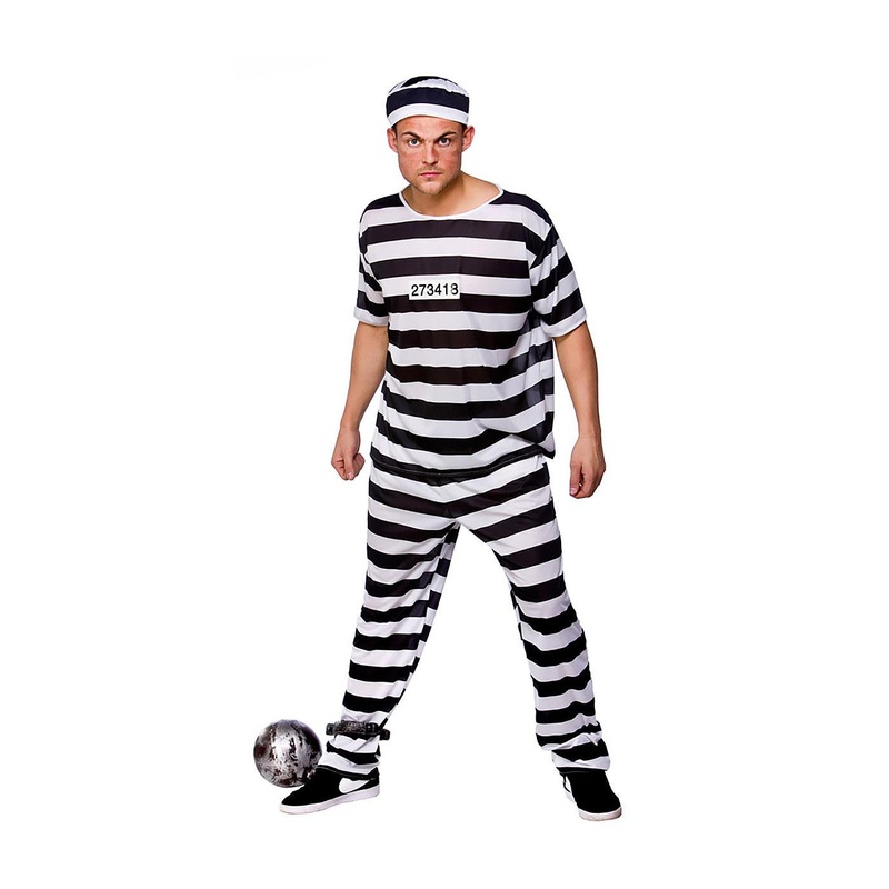 Prison Break Convict Costume - Men 37" Chest