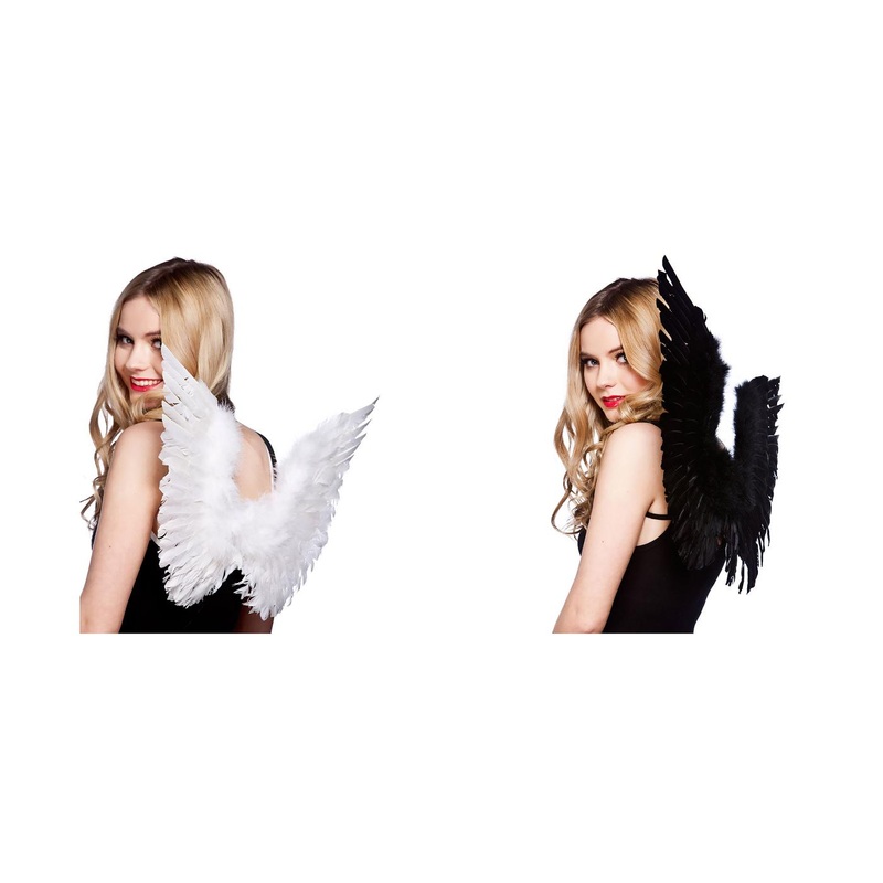 Wicked Costumes - Small Feather Wings - Adult White