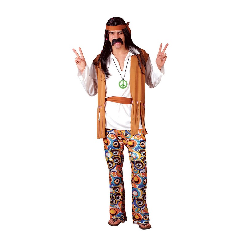 Woodstock Hippie Costume - Men 37" Chest
