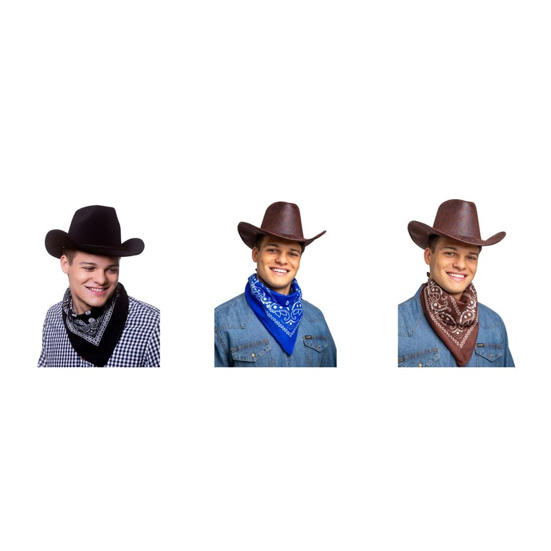 Cowboy Bandana - Adult Brown