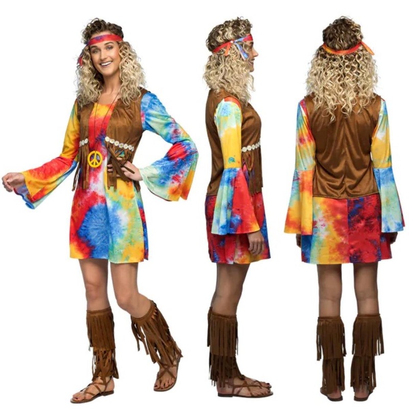 Hippie Breeze Costume - Women UK 8-10