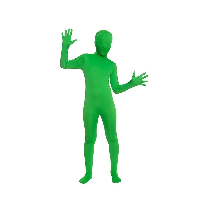Kidz Skinz Costume (Green) - Child Age 5-7