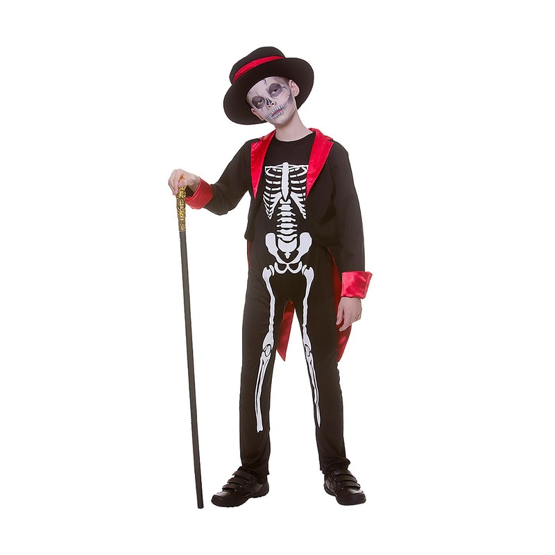 Mr Skelebones Costume - Boys Age 5-7