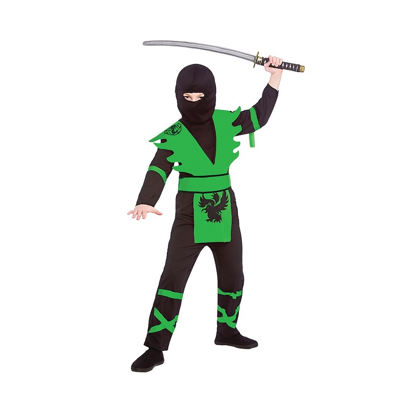 Ninja Assassin Costume (Green) - Child Age 3-4