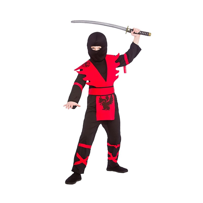 Ninja Assassin Costume (Red) - Child Age 3-4