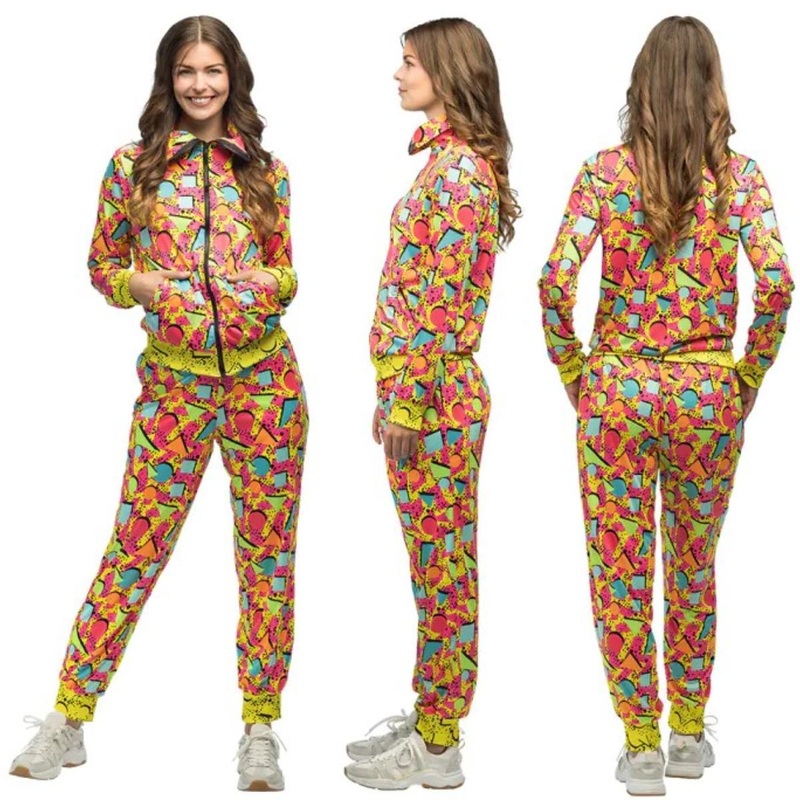 Pop Art Babe Shell Suit Costume - Women UK 8-10
