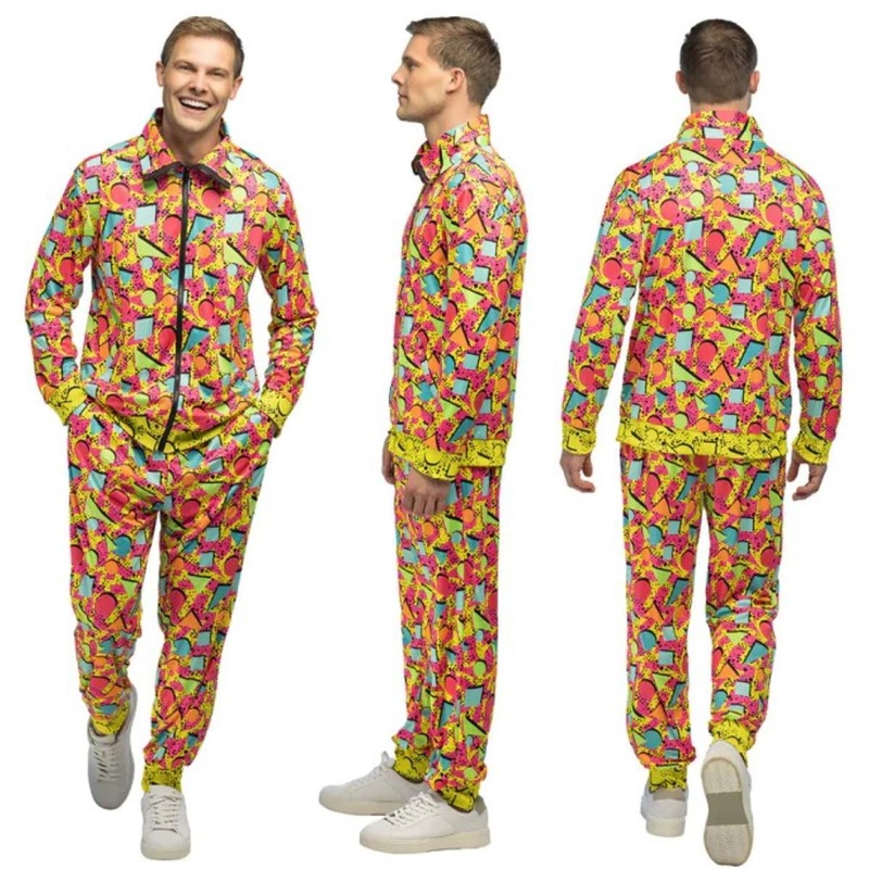 Pop Art Dude Shell Suit Costume - Men UK 36/38