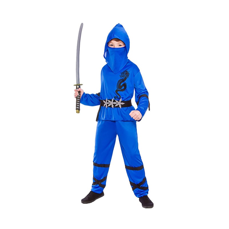 Power Ninja Costume (Blue) - Child Age 3-4