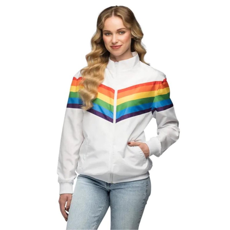 Rainbow Shell Suit Jacket - Women UK 8-10
