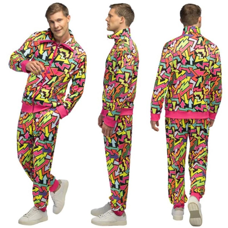 Street Art Dude Shell Suit Costume - Men UK 36/38