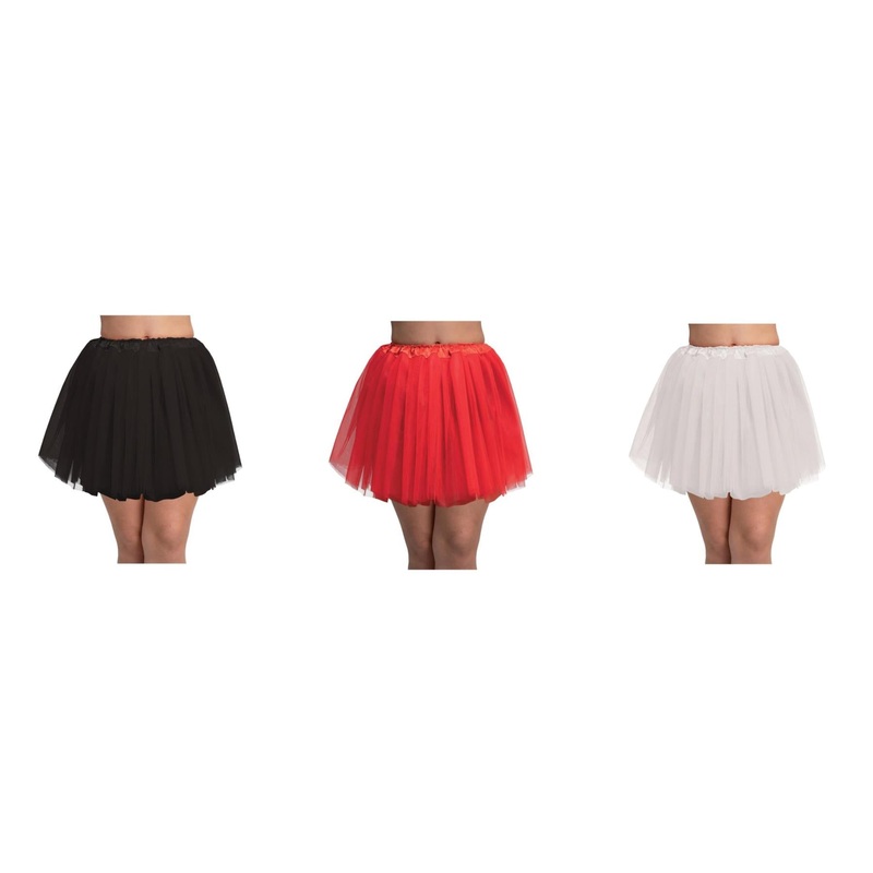 Tutu with Satin Waistband - Women White