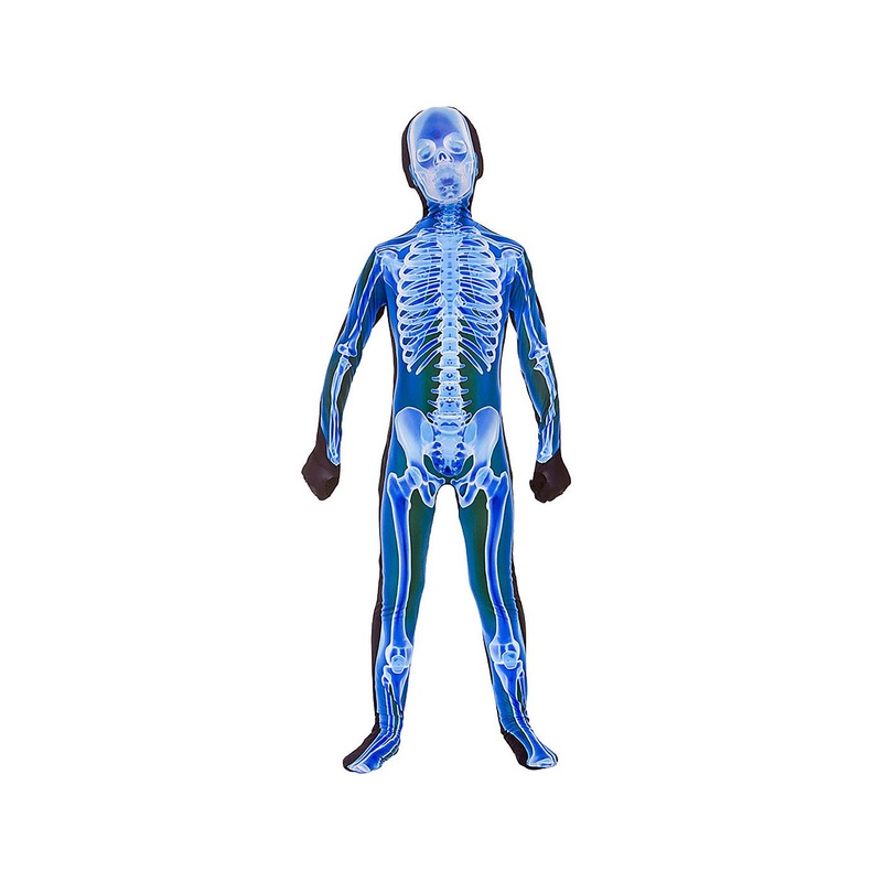 X- Ray Skinz Suit Costume (Blue) - Child Age 5-7