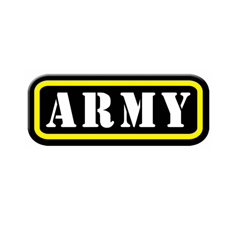 Army Iron On Applique Accessory One Size