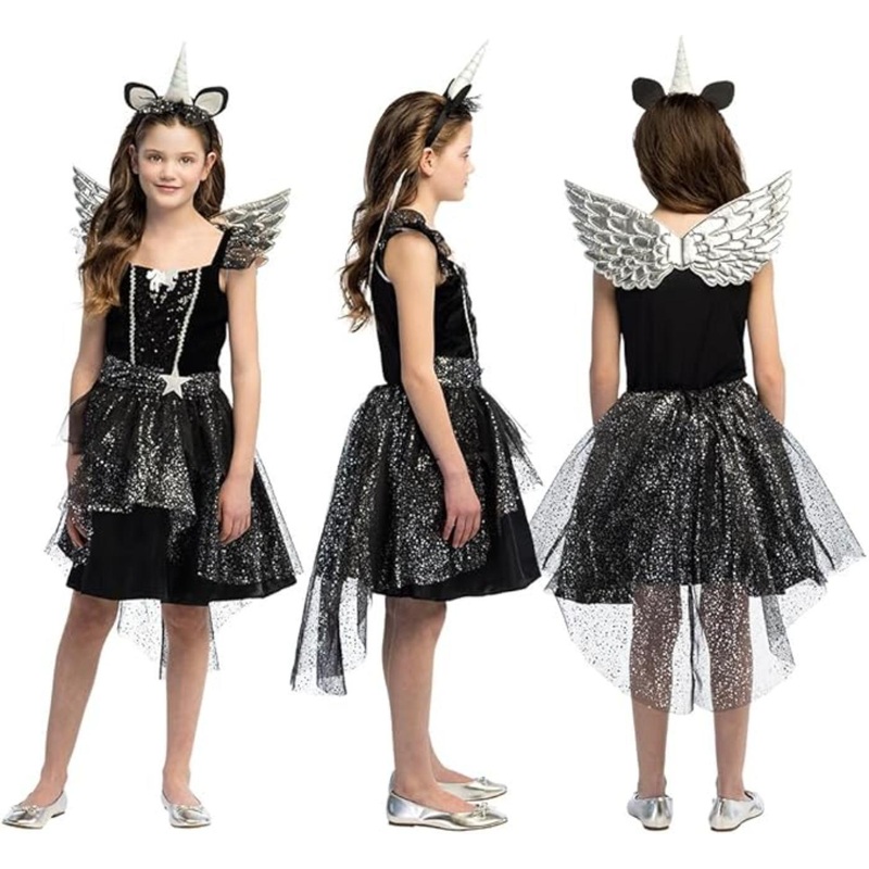 Dark Unicorn Costume - Girls Age 4-6