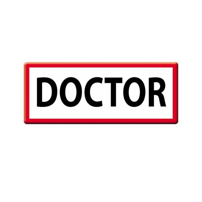 Doctor Iron On Applique Accessory One Size