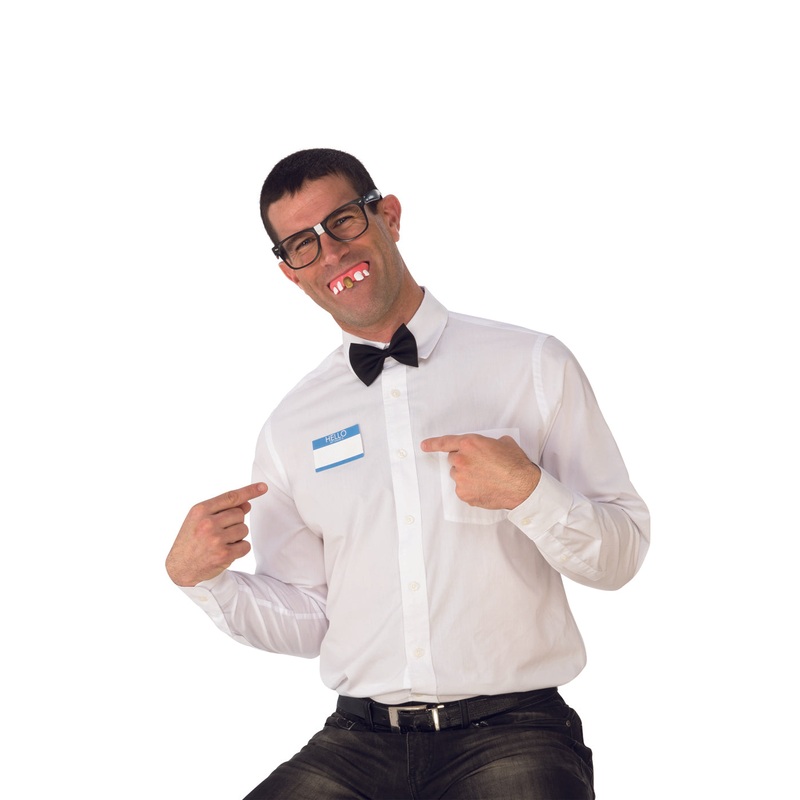 Economy Nerdy Funny Adult Costume Kit Adult One Size