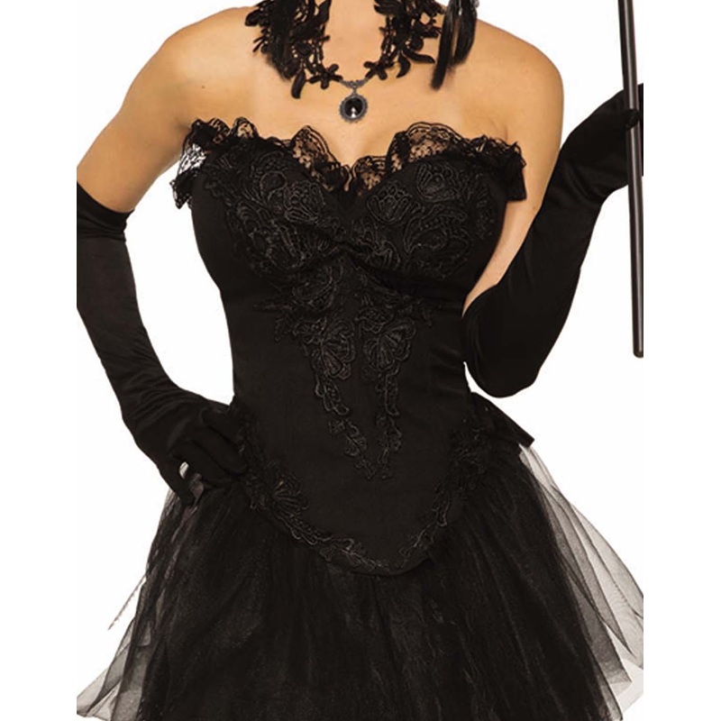 Evil Queen Adult Costume Black Skirt Adult One Size Fits Most