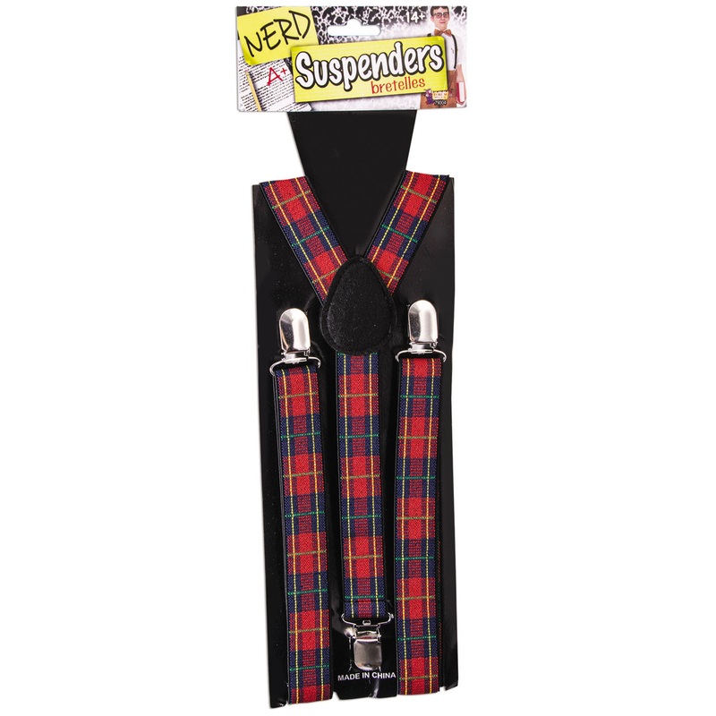 Nerds Suspenders Costume Accessory Adult One Size