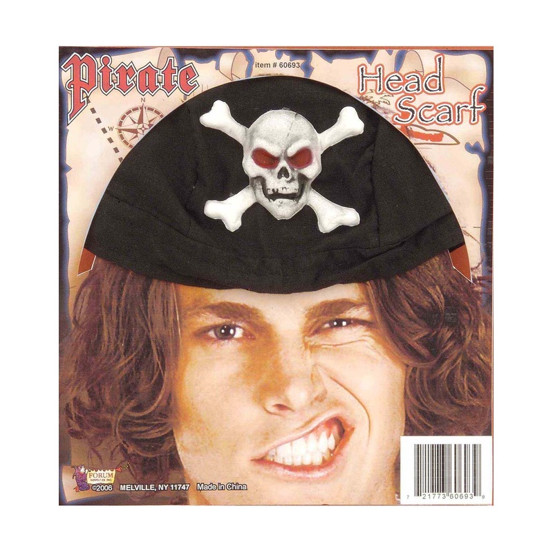 Pirate Adult Doo Rag Adult One Size