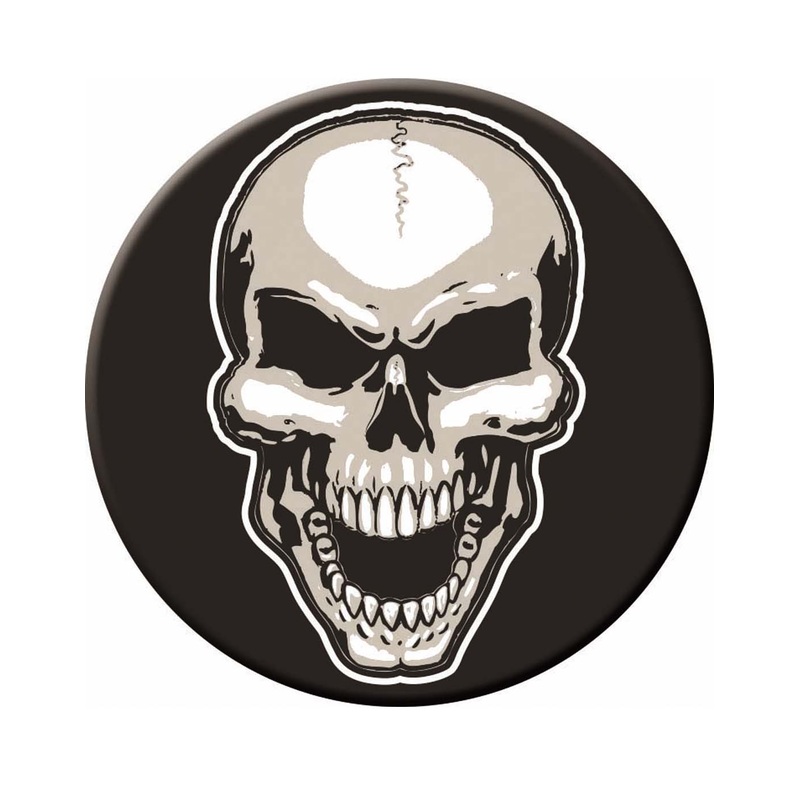 Skull Iron On Applique Accessory One Size