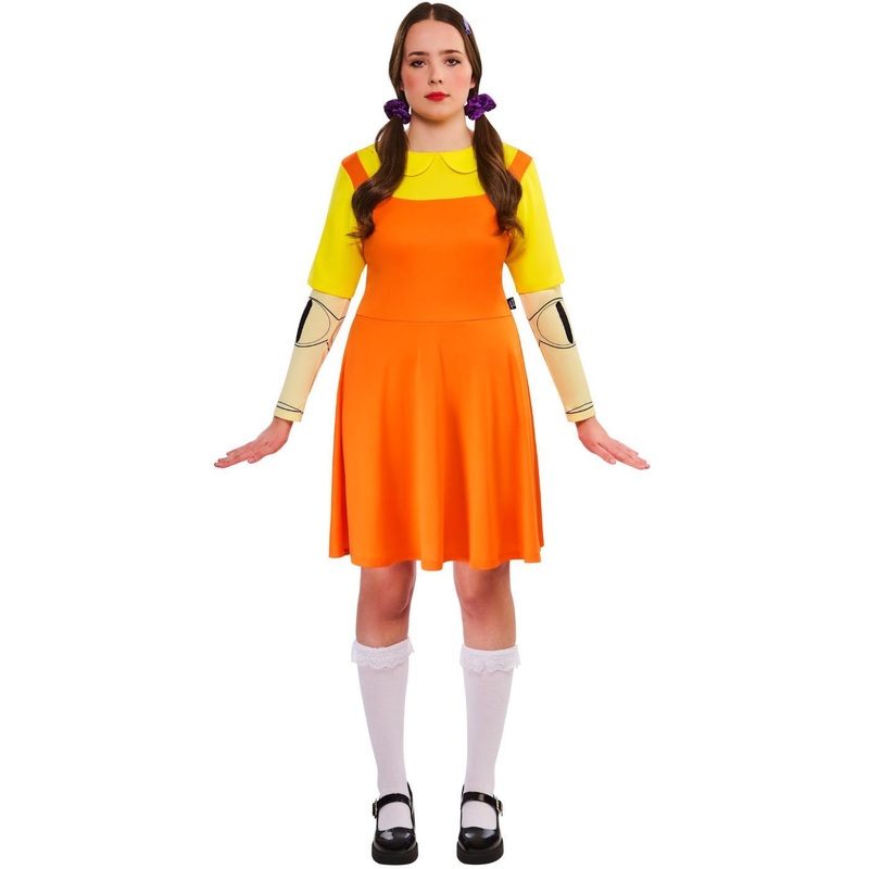 Squid Games Girl Doll Costume - Women UK 6-8