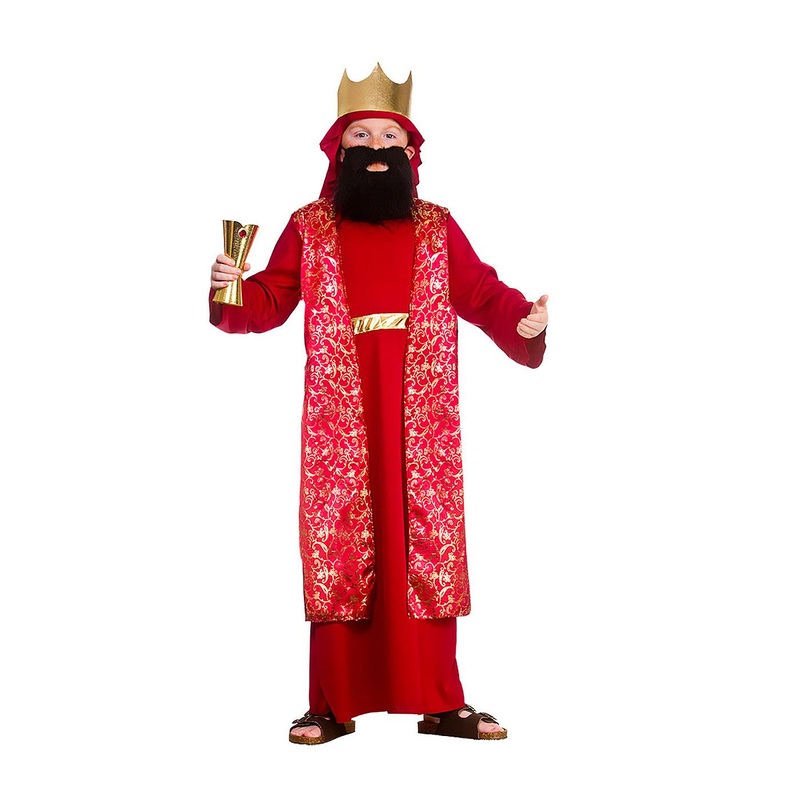 Wise Man Costume (Red) - Boys Age 3-4