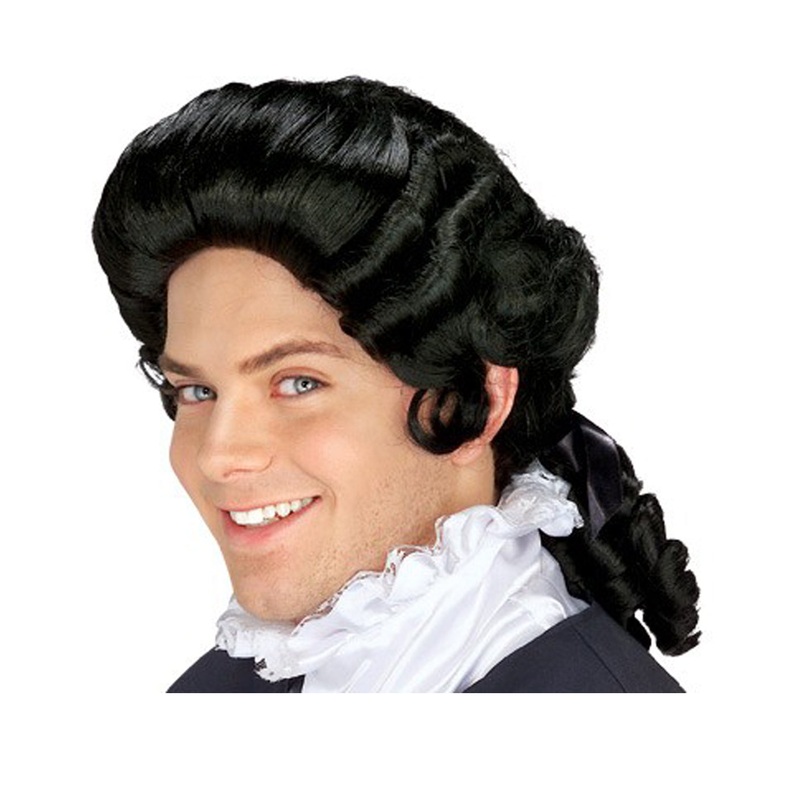 18th Century Colonial Man Wig White