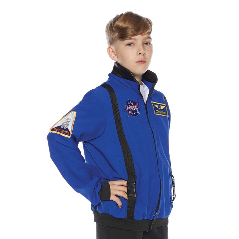 Astronaut Blue Child Costume Jacket Large 10-12