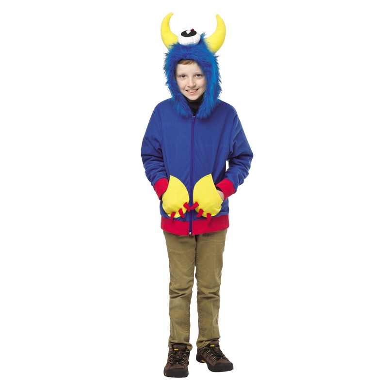 Blue Monster Teen Costume Hoodie 13-16