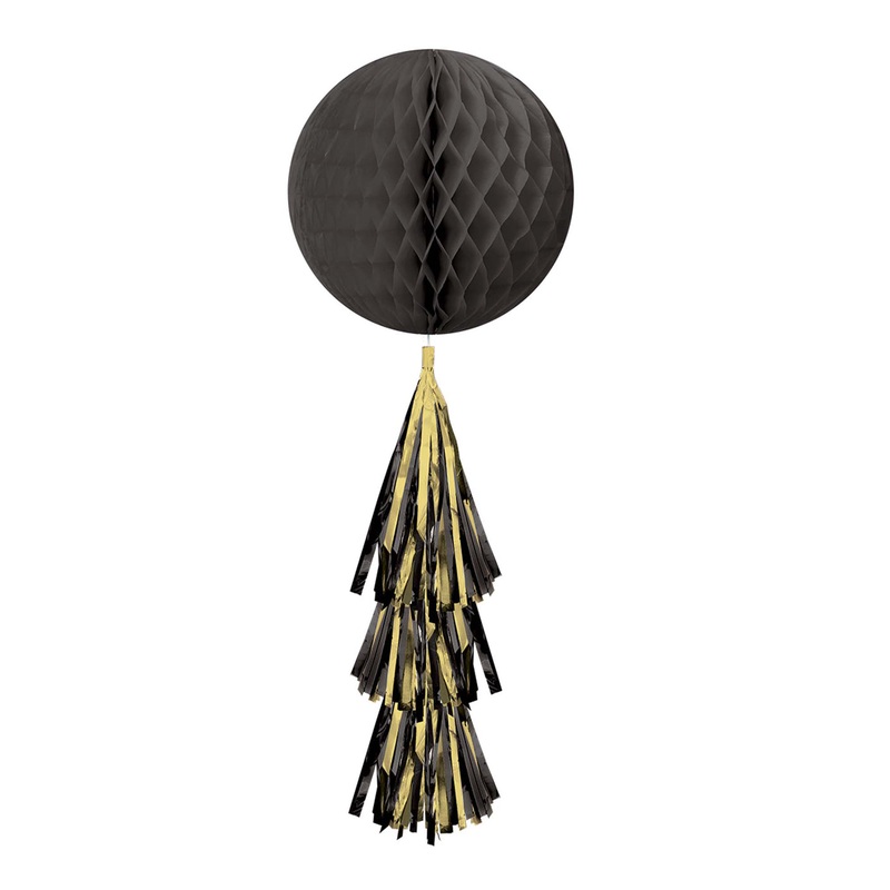 Hanging Honeycomb With Tail Party Decorations White