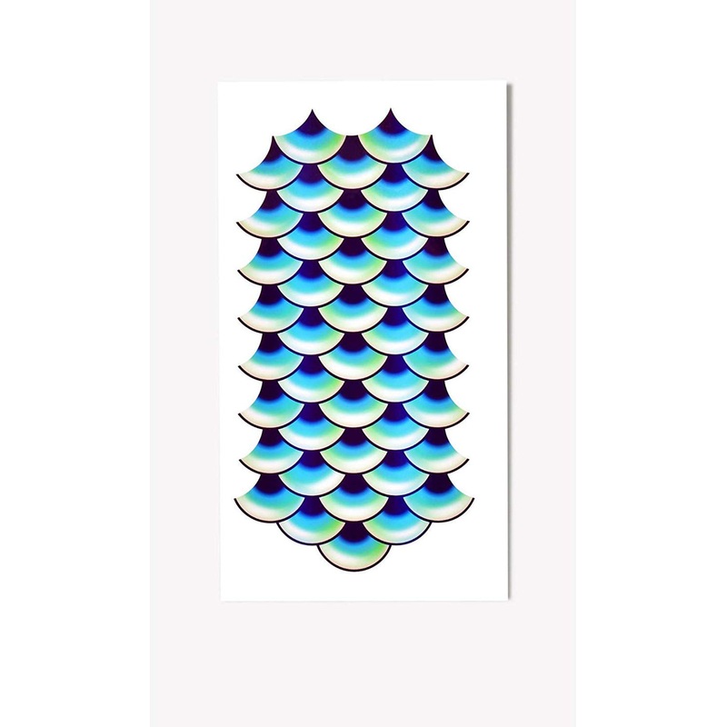 Mermaid Scales Large Costume Temporary Tattoo One Size