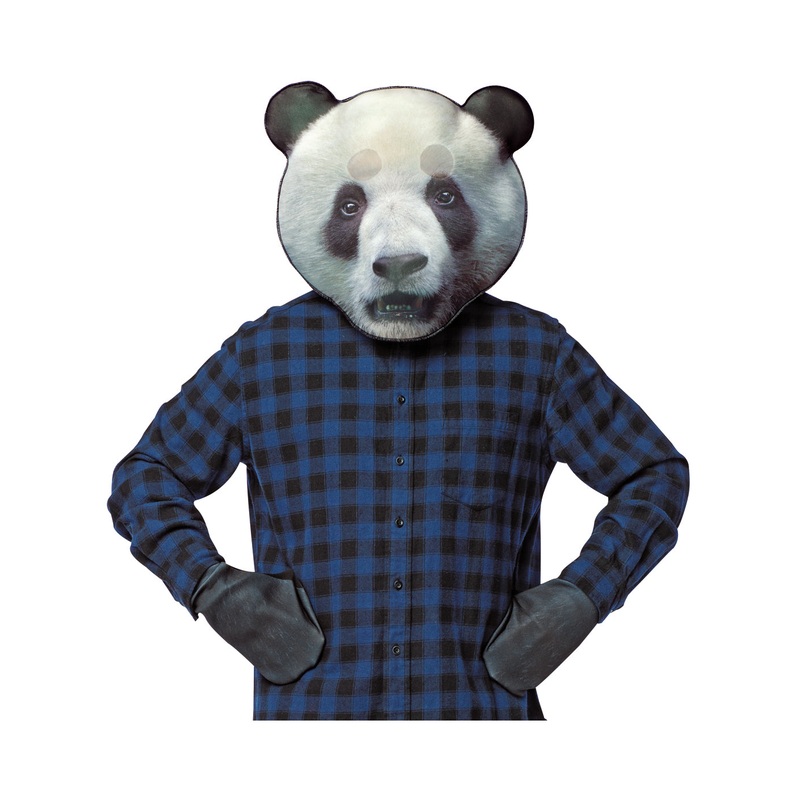 Panda Mask and Glove Adult Kit Adult One Size