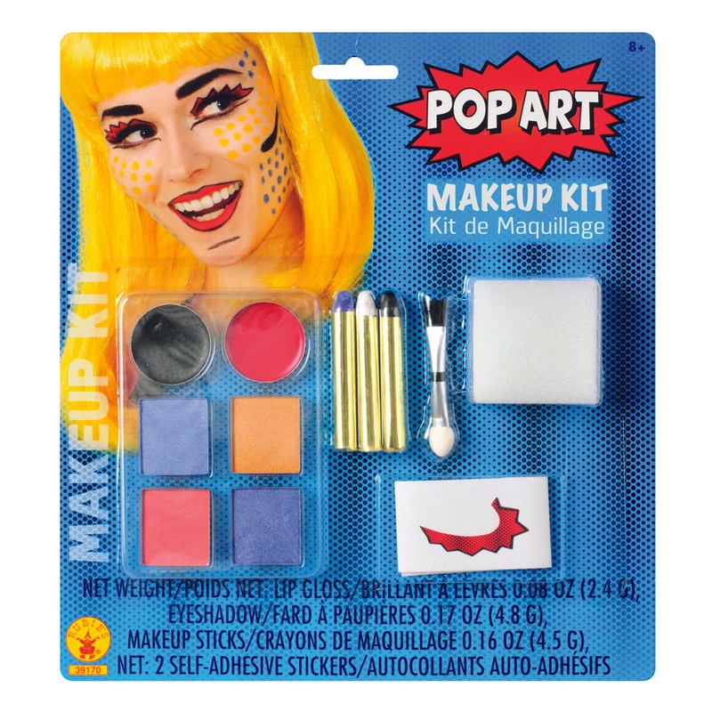 Pop Art Womens Adult Cartoon Eye Makeup Pallet One Size Adult Kit