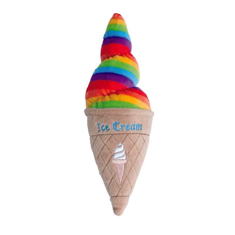 Rainbow Ice Cream Pet Chew Toy One Size