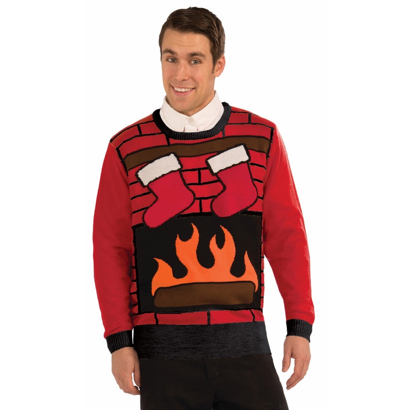 Ugly Christmas Party Chimney Sweater L