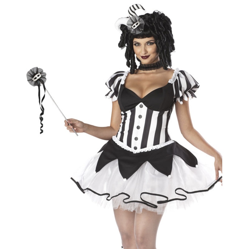 Black Kings Delight Harlequin Costume S