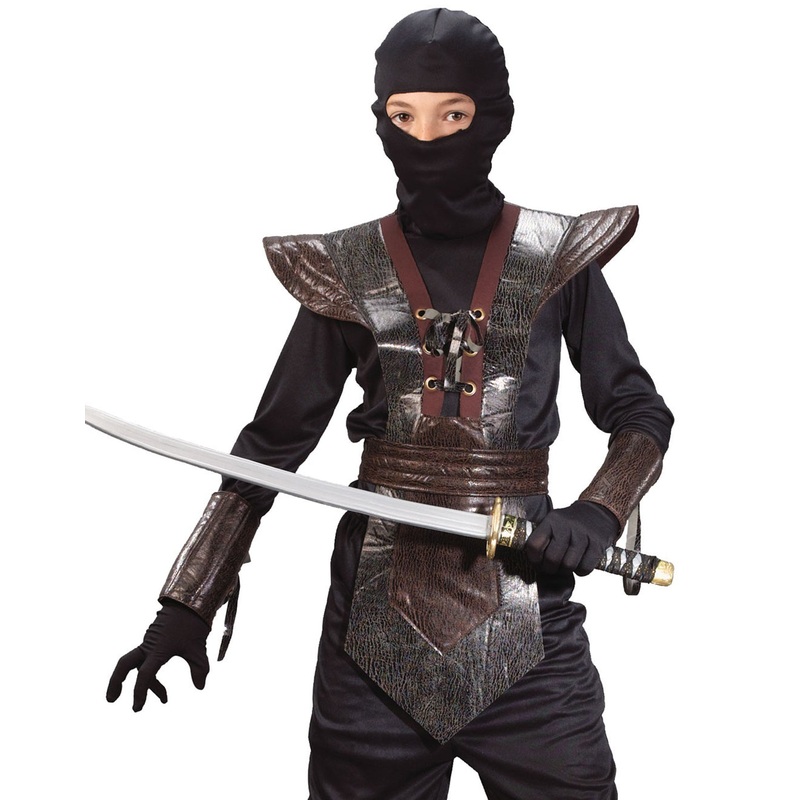 Brown Ninja Fighter Costume L