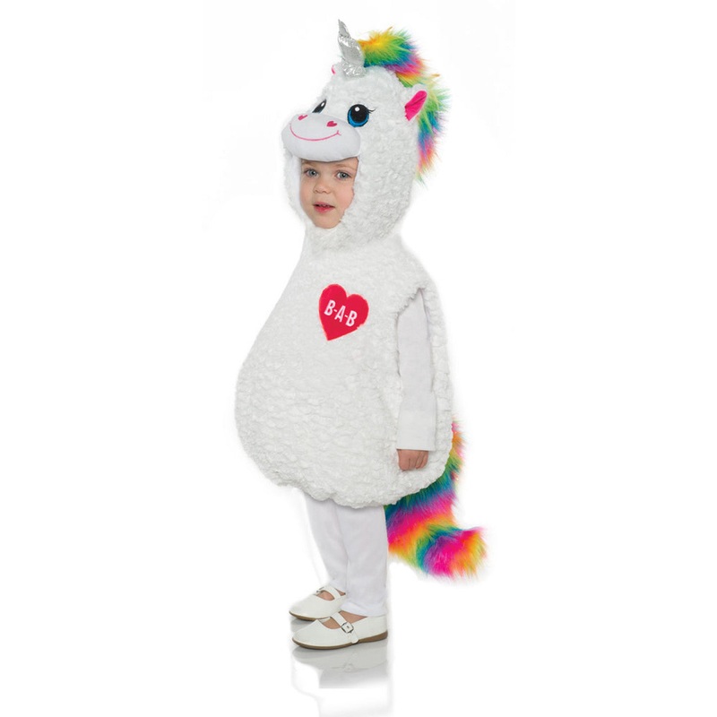 Color Craze Unicorn Girls Build A Bear Belly Baby Costume Large 2-4 T