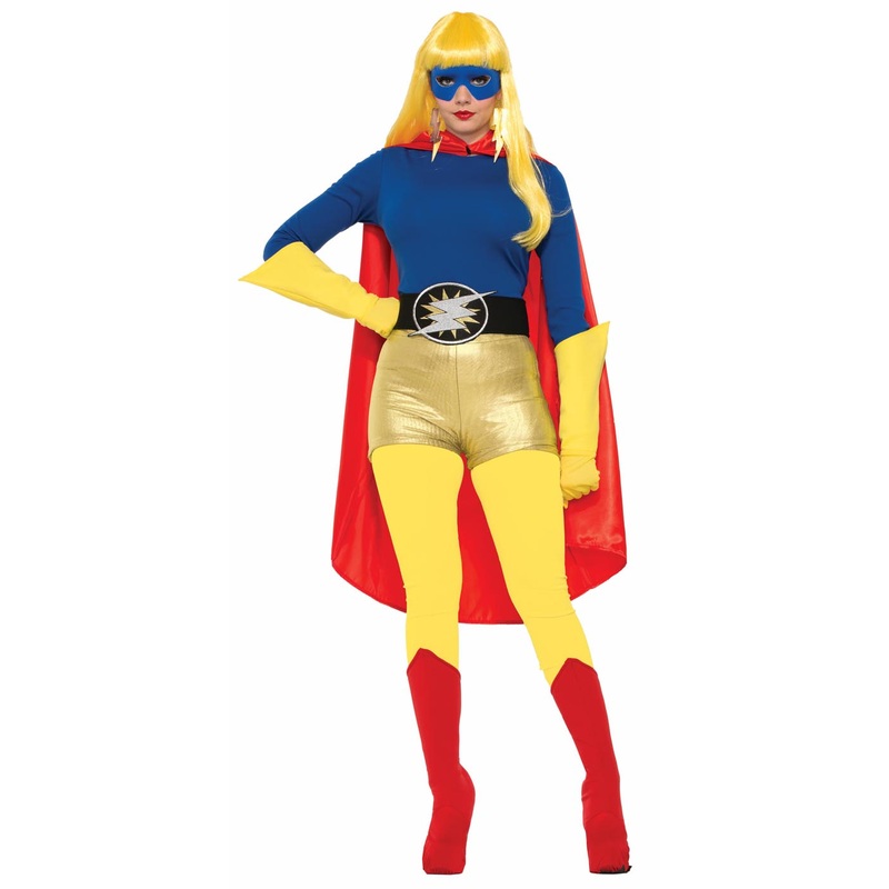 Hero Adult Costume Superhero Shirt Blue