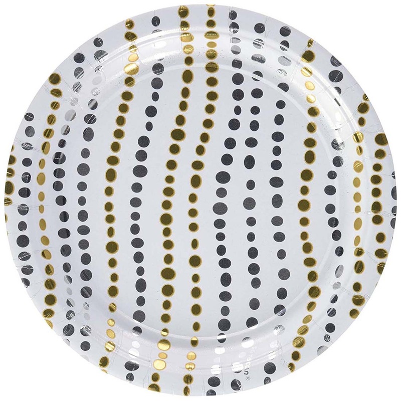 Modern Dot Party Supplies 8 of 10.5" Round Plates
