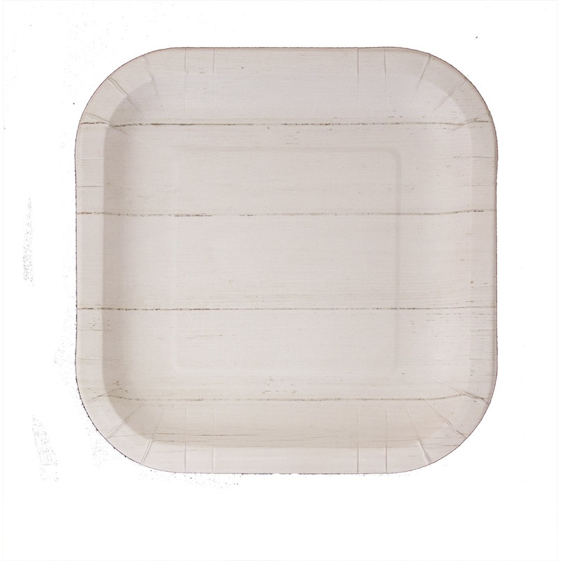 Shiplap Chic White Wood Party Supplies & Decorations 1 54x108" Table Cover