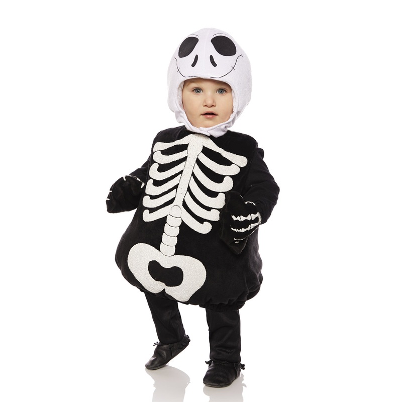 Skeleton Boys Toddler Belly Baby Costume Medium 18-24 Months