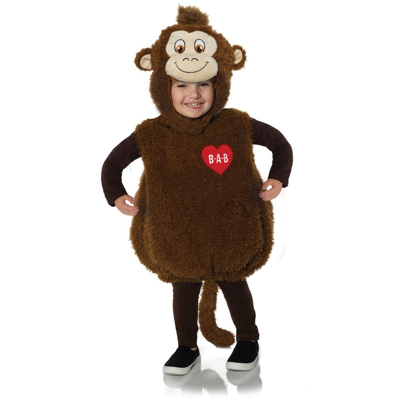 Smiley Monkey Boys Build A Bear Belly Baby Costume Large 2-4 T