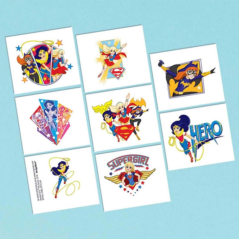 Superhero Girls Birthday Party Favors 6 Bracelets