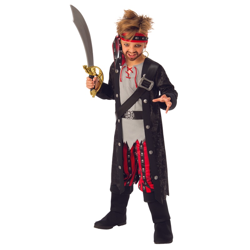 Swashbuckling Boys Childs Pirate Costume Child Medium