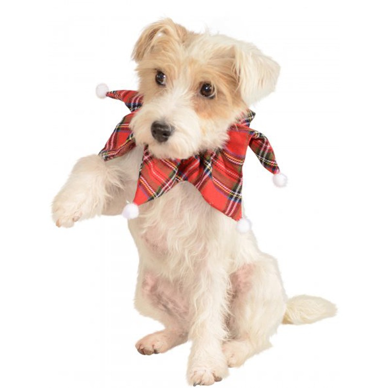 Xmas Plaid Pet Collar M/L