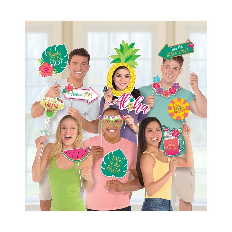 Aloha Luau Party Decorations & Supplies Ribbon (18 foot) & Leaves(8")
