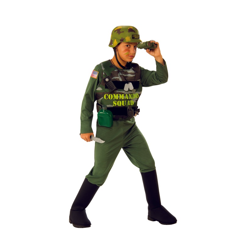 Commando Squad Boys Soldier Costume Medium