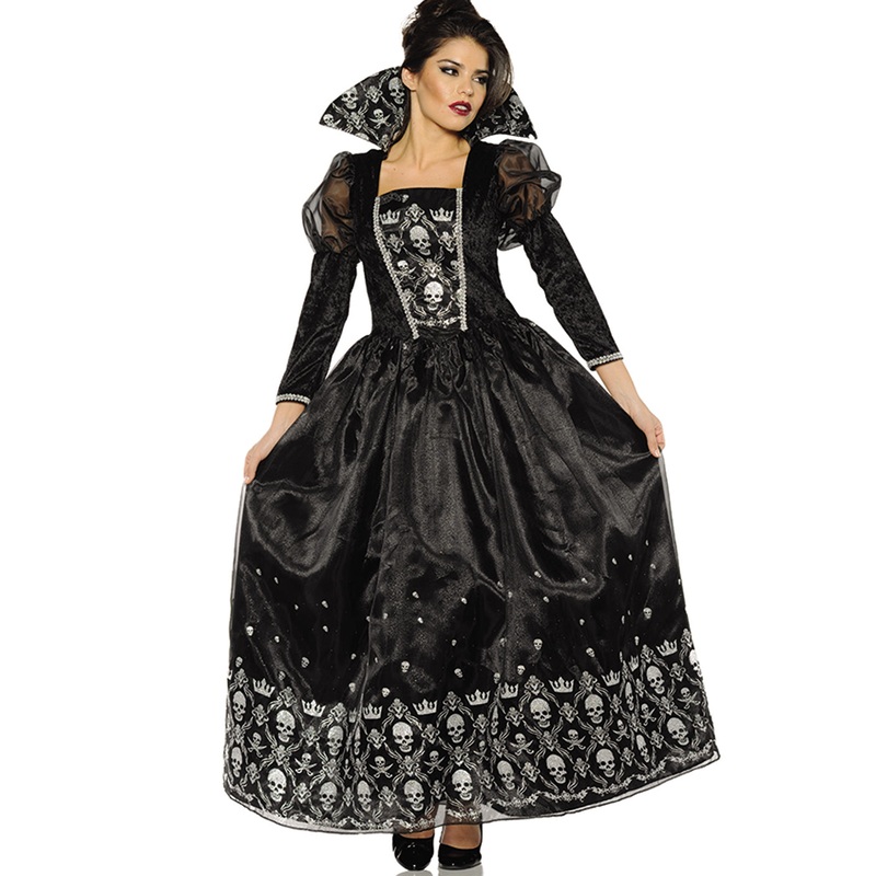Dark Queen Womens Evil Victorian Gothic Halloween Costume Small